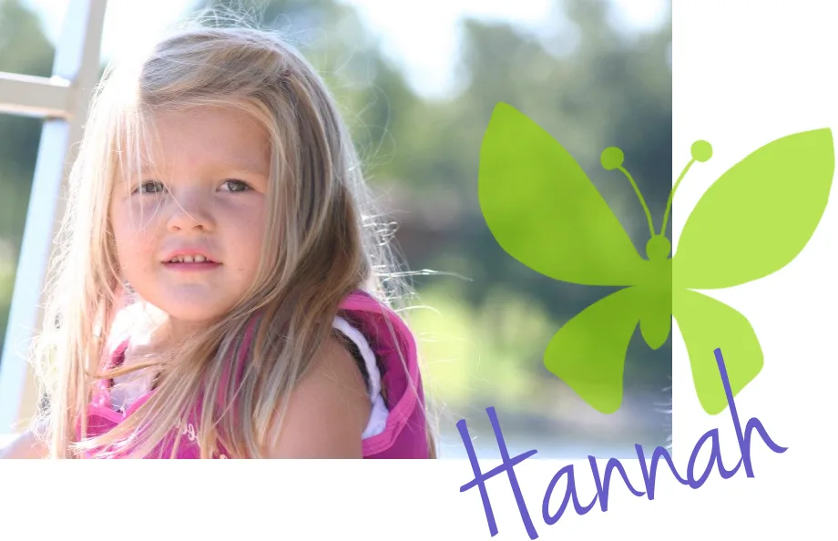 Hannah Ray Geneser as a young child.